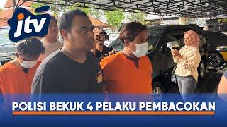 TAK KURANG DARI 24 JAM POLISI BEKUK 4 PELAKU PEMBACOKAN