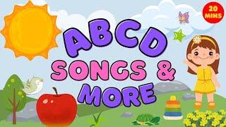 ABC SONGS FOR KIDS AND MORE | ABCtv 123tv Children - Alphabet Songs COLORS, SHAPES Kinder Videos