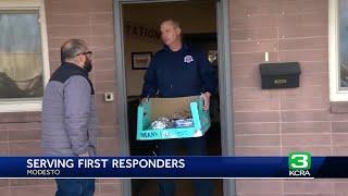 Modesto congregation delivers holiday meals to first responders working Christmas