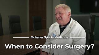 Orthopedic Surgery v. Non-Operative Treatments