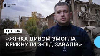 «Все тіло було зажате металевими дротами». Рятувальник розповів як врятували жінку після атаки РФ