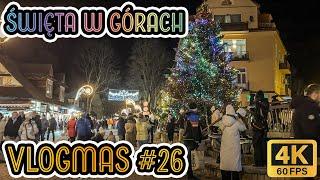 ZakopaneVLOGMAS 26! Świąteczna handlowa niedziela na KRUPÓWKACH! 4K2024.12.21 ASMR