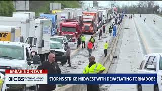 Justin Michaels Reports: Live on the CBS Evening News as severe weather hits the Ohio Valley