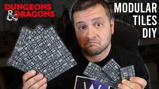 Modular Tiles!  DIY Crafting Essentials for #dungeonsanddragons