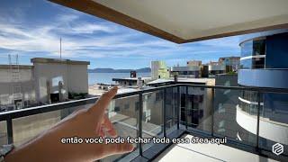 Apartamento com vista mar a poucos passos da praia em Itapema/SC