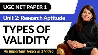 Types of Validity | UGC NET Paper 1| Unit 2: Research Aptitude | Arpita Karwa