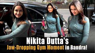 Gym Chic: Nikita Dutta's Stunning Workout Look  #NikitaDutta #BandraGym