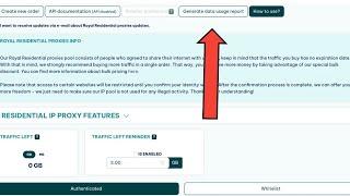 IPROYAL / HOW TO GENERATE DATA USAGE REPORT / ROYAL RESIDENTIAL PROXIES