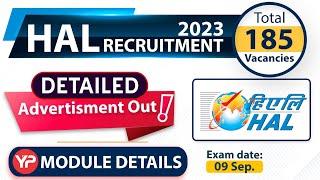 HAL Detailed advertisement out | 185 Vacancies | MT DT 2023 written exam preparation | ME ECE CSE