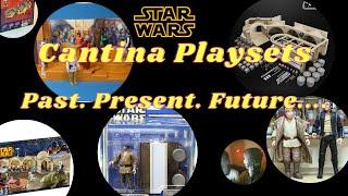 Payoffs for long time collectors! The History of Star Wars Cantina Action Figure Playsets.