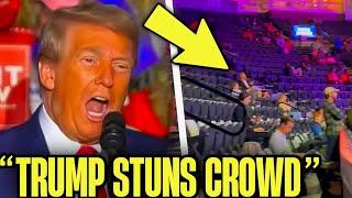 Crowd Falls SILENT As Trump LOSES ABILITY To SPEAK!