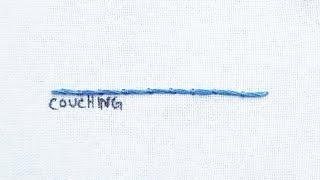 How to do the Couching Stitch