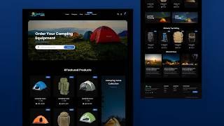 Create A Camping Website Design Using HTML CSS And JavaScript