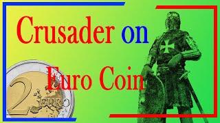 A Crusader on a euro coin