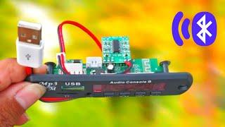 Mini Super Bass Amplifier Using PAM8403 Board With MP3 Bluetooth Akash tech