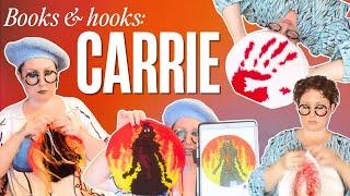 Books & hooks - crocheting while reading Carrie!