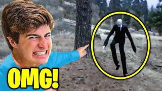 6 Youtubers que encontraram SlenderMan na VIDA REAL! (Natan Por Aí, Clone, Felipe Neto)