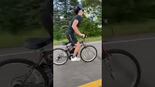 Wheelies On Custom Motorized Bike