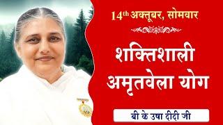 LIVE:अमृतवेला योग | AMRITVELA YOG COMMENTARY के साथ | Live from Madhuban | BK Usha Didi 14-10-2024