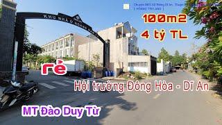 Bán Đất Đông Hòa Dĩ An (1007) Mặt Tiền Đào Duy Từ, Cổng Hoàng Nam 3, Hoàng Hải BĐS