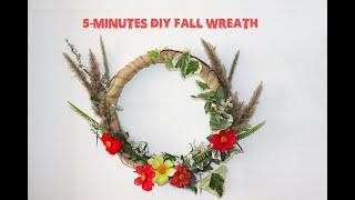 Easy DIY Fall Wreath With Garden Shrubs and Foliage | HOMECRUX