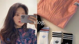 직장인 vlog) 나홀로 신혼침구 구매하는 서타일, 졸구탱 아디다스 언박싱, 응떡, 취미공유(종이정리), 나의 일주일 출근룩 함께해요!