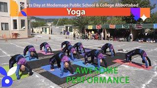 Yoga | Yoga Performance | Advance Yoga Performance by Girls | Sports Day - Modernage