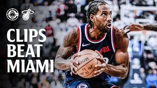 Clippers Return Home with Win Over the Heat Highlights | LA Clippers