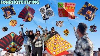 Lohri Kite Flying 2025 //Flying Biggest Kite Stash 