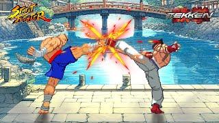 Sagat vs Kazuya Mishima l Tekken X Street Fighter l Capcom X Namco