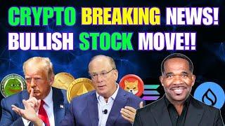 BITCOIN - BREAKING NEWS!...STOCK MARKET BULLISH MOVE!!