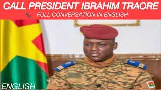 President Captain Ibrahim Traore Telephoned Q&A Time #africa #burkinafaso (ENGLISH )