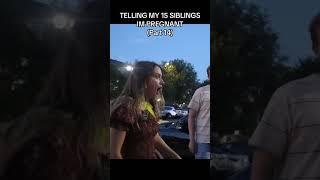 TELLING JAINE IM PREGNANT  #reaction #pregnancyannouncement #15siblings #pregnacyreaction