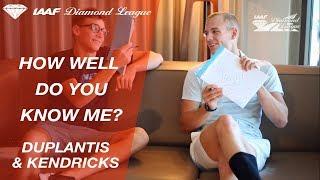 Sam Kendricks & Armand Duplantis play "How Well Do You Know Me?" - Episode 1 - IAAF Diamond League