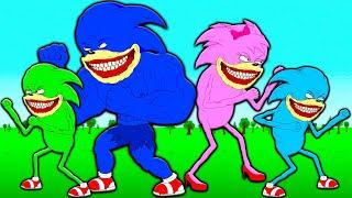 FAMILY OF MUSCLE SHIN SONIC TAPES! 1 DAY IN THE LIFE Cartoon Animation