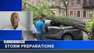 Storm preparations underway for NYC area