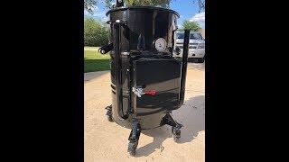 Ugly Drum Smoker Build with Access Door. "The Dark Horse"