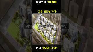 실이주금 1억원대  "고촌 센트럴자이"