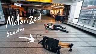 Motorized Scooter CRASH in an Airport