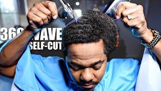 360 WAVE SELF-CUT TRANSFORMATION | HIGH-LOW TAPER