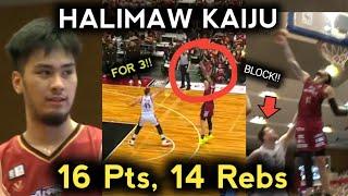 Kai Sotto 16 Pts, 14 Rebs!!  Gigil Bumawi si Kaiju! Back-to-back Double2x!! Highlights