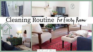 Whole House Cleaning Routine 2022 | New Weekly Cleaning + Zone Cleaning | Clean & Tidy Home Habits