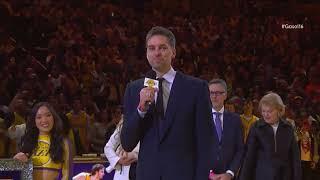  El DISCURSO de PAU GASOL en la retirada de su camiseta