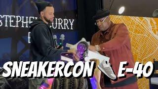 Behind-the-scenes: Steph Curry x E-40 at SneakerCon (+ Quincy Olivari) in Santa Clara