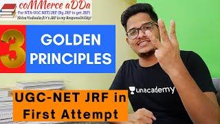 3 Golden Principles to Crack UGC NET JRF in First Attempt | Commerce Adda