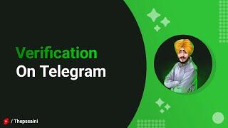 How To Get Verified On Telegram?