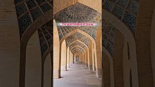 Journey Through Colors: Exploring Shiraz’s Iconic Pink Mosque #travel #iran #pink