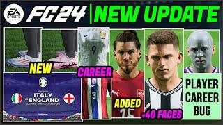 EA FC 24 NEWS | NEW UPDATE - Boots, Real Faces, Kits & Career Mode 