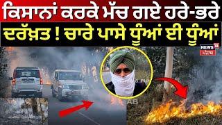 Ferozepur News| ਕਿਸਾਨਾਂ ਕਰਕੇ ਮੱਚ ਗਏ ਹਰੇ-ਭਰੇ ਦਰੱਖ਼ਤ ! ਚਾਰੇ ਪਾਸੇ ਧੂੰਆਂ ਈ ਧੂੰਆਂ| Stubble Burning | N18V