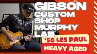 GIBSON CUSTOM SHOP MURPHY LAB '58 LES PAUL HEAVY AGED!!